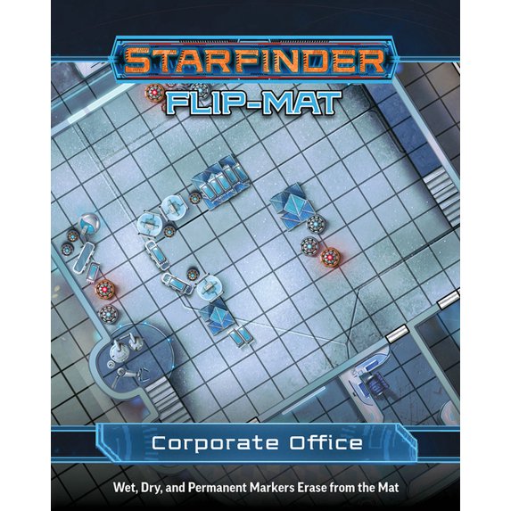 Starfinder Flip-Mat: Corporate Office, (Hardcover)