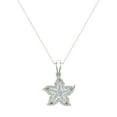 thumbnail image 1 of Starfish 18K White Gold Necklace Ocean/Beach Jewelry 0.75 Carat Total Weight ( G , VS ), 1 of 4