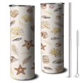 thumbnail image 1 of Starfish 20oz Tumbler with Lid Straw Stainless Steel Travel Cups for Home Office Supplies, 1 of 7