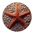 thumbnail image 1 of Starfish 6PCS Round Coasters Set, Microfiber Leather Drink Coasters, 11x11 cm/4.3x4.3 in, 1 of 6