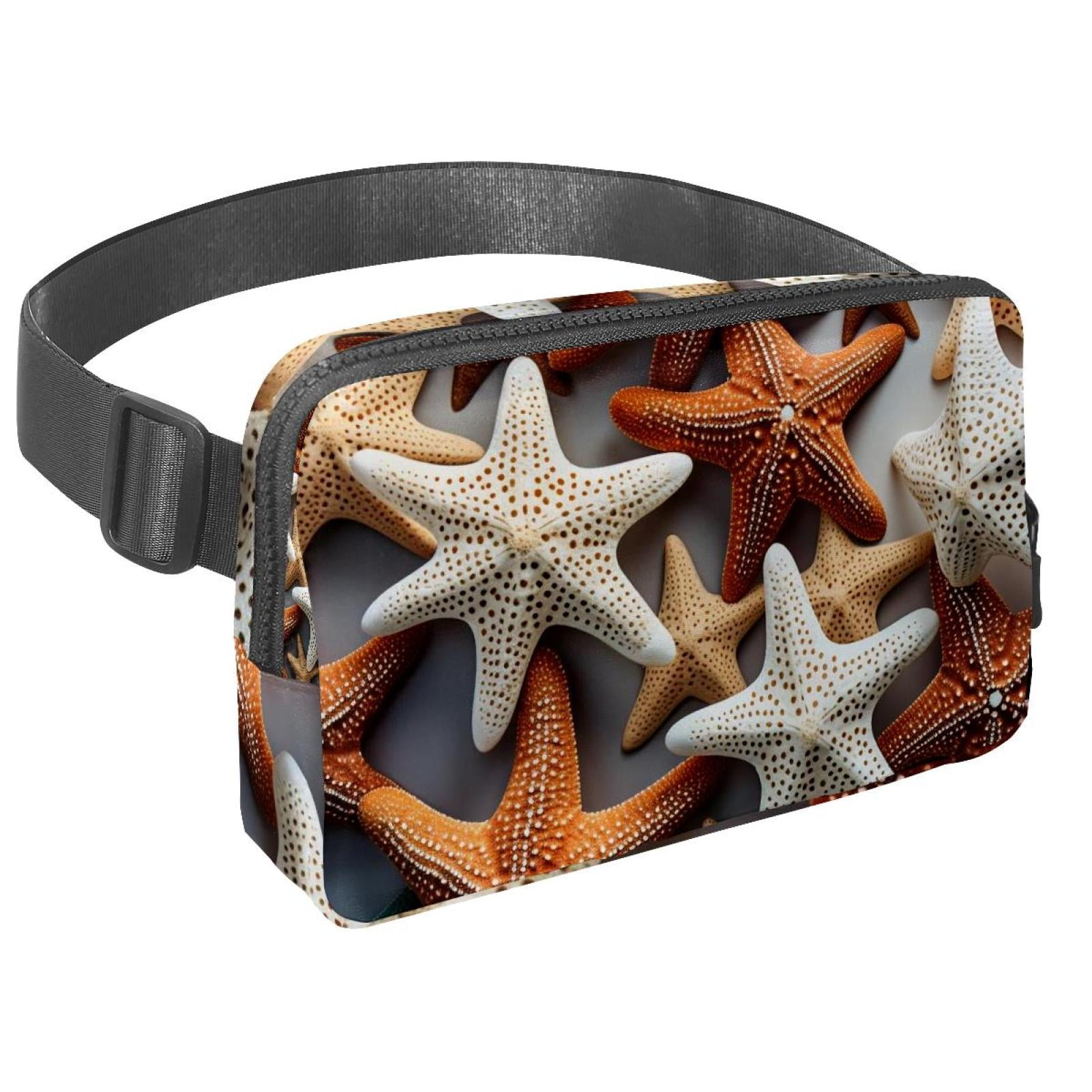 Starfish Adjustable Lightweight Waist Bags with Extension Strap, Unisex Running Belt Fanny Pack