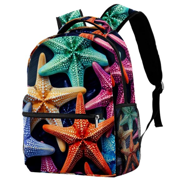 Starfish Backpack Lightweight Bookbag Travel Rucksack Laptop Daypack for Women Men