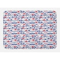 thumbnail image 1 of Starfish Bath Mat, Nautical Pattern with Navy Marine Rope Red Starfish Shells Scallops Seahorses, Non-Slip Plush Mat Bathroom Kitchen Laundry Room Decor, 29.5 X 17.5 Inches, Multicolor, Ambesonne, 1 of 2