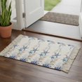 thumbnail image 1 of Starfish Bathroom Rug 2'x3', Blue Ocean Coastal Coral Shell Nautical Boat Low Profile Front Entryway Rug with Tassels, Woven Cotton Washable Kitchen Mat Carpet for Foyer Bedroom Back Door Decor, 1 of 9