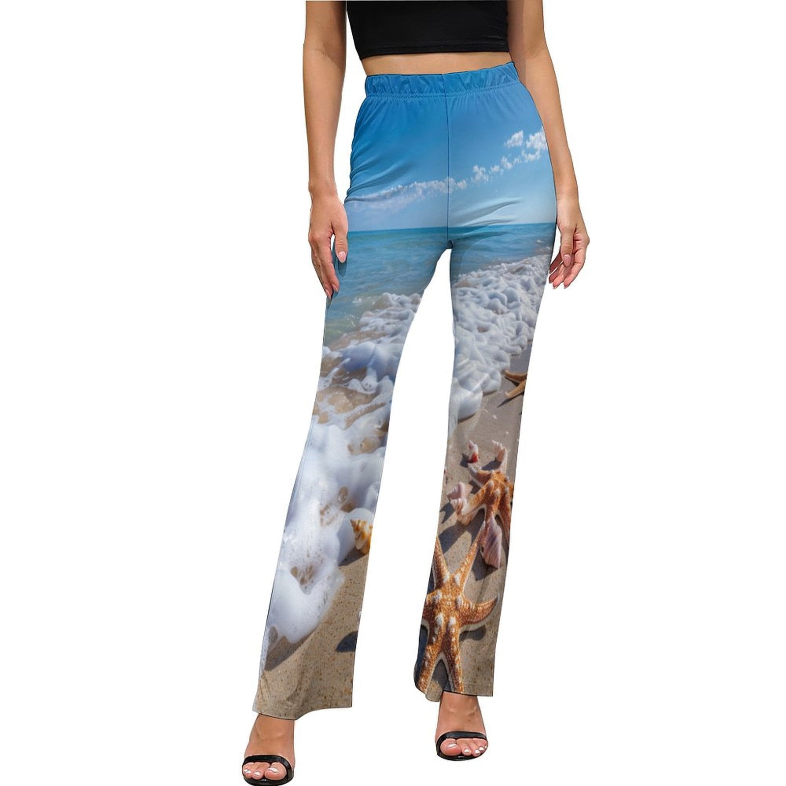 Light Orange Starfish Printed Jute Barrel Pants main image 0
