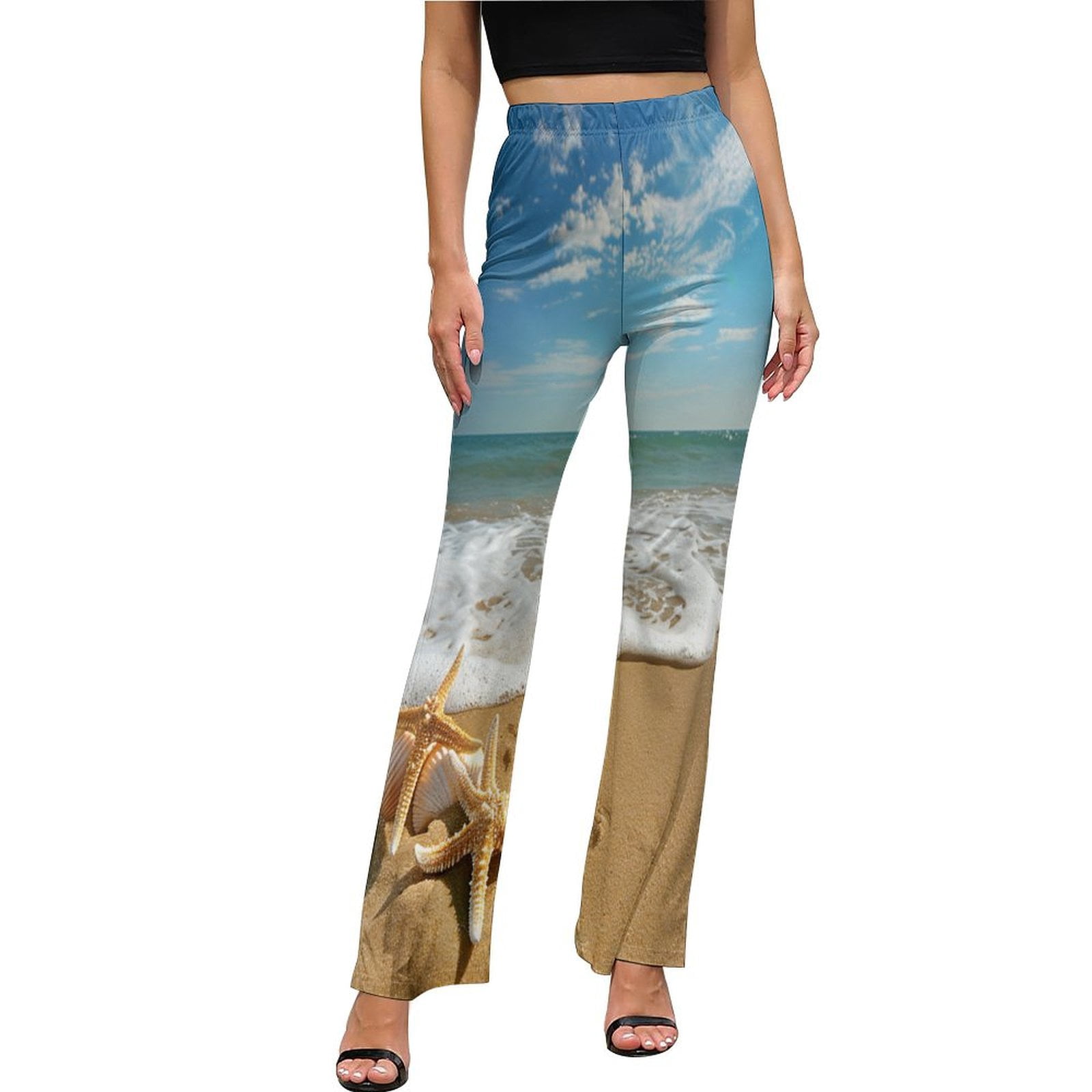 Light Orange Starfish Printed Jute Barrel Pants main image 1