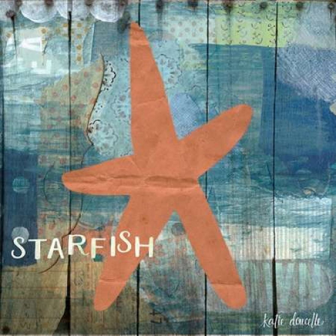 Starfish Collage Canvas Art - Katie Doucette (24 x 24)