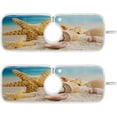 thumbnail image 1 of Starfish Conch Beach Sink Splash Guard for Faucet 2 Packs Faucet Absorbent Mats, Summer Blue Sky Faucet Handle Drip Catcher Quickly Drying Mat for Kitchen Counter Bathroom RV, 14.9"x5.5", 1 of 7