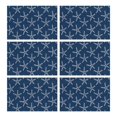 thumbnail image 1 of Starfish Coral Marine Placemats Set of 6, Flax Heat Resistant Table Mats, Wrinkle Free and Machine Washable, Tropical Nautical Beach Theme for Summer Dining Room, 1 of 5