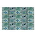 thumbnail image 1 of Starfish Cutting Board, Marine Patchwork Style Inspired Pattern with Ropes Starfishes and Seashells Print, Decorative Tempered Glass Cutting and Serving Board, Small Size, Multicolor, by Ambesonne, 1 of 1