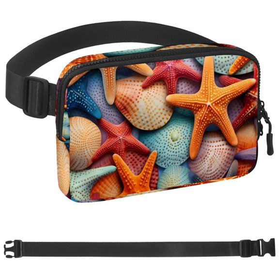 Starfish Fanny Pack, Quick Release Buckle Travel Sport Waist Fanny Pack Bag for Men Or Women