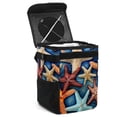 thumbnail image 1 of Starfish Foldable Car Garbage Can with Lid, Leak-proof Mini Trash Can, Hanging Storage Bag - Trash Can for Car, 1 of 6