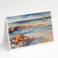 thumbnail image 1 of Starfish Greeting Cards Pack of 8 7 in x 5 in, 1 of 3
