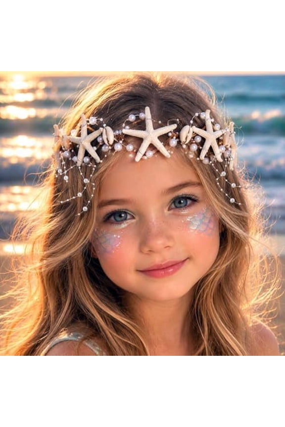 Starfish  Headband Seashell Hair Accessories Headpiece for Women