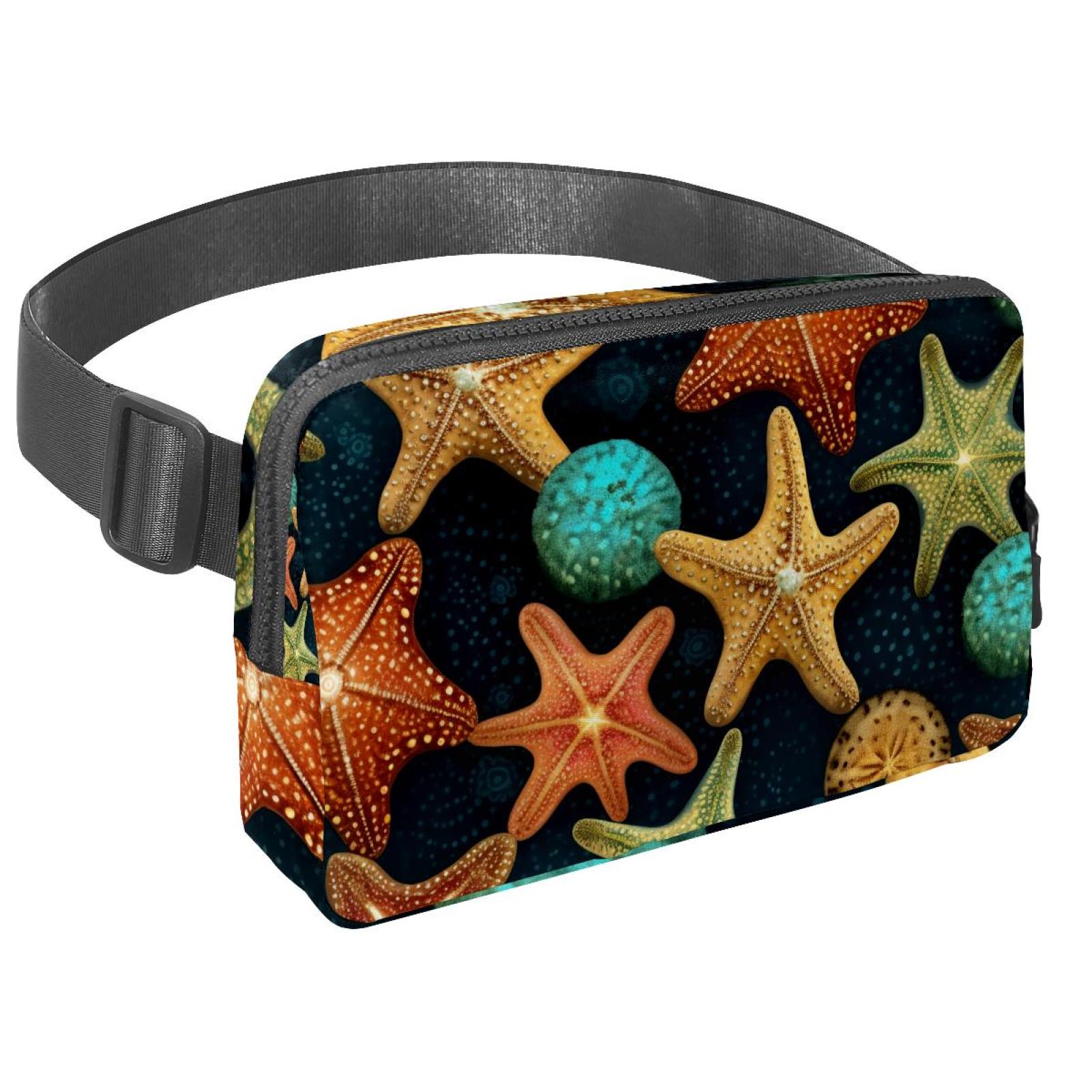 Starfish Lightweight Adjustable Running Belt with Extension Strap - Unisex Fanny Bag Crossbody Bag Cross Body Bag