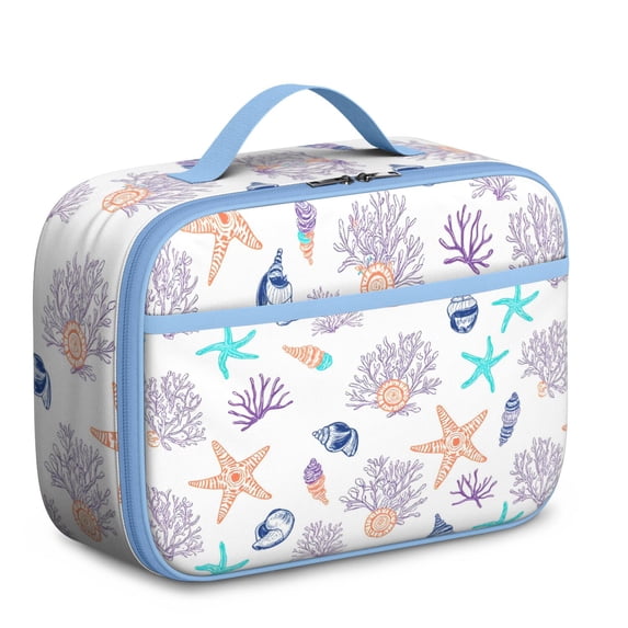Starfish Lunch Bag for School Reusable Insulated Lunch Bag for Women Men Meal Containers with Exterior & Interior Pockets Collection