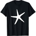 thumbnail image 1 of Starfish Nautical Beach Women Girls White Starfish T-Shirt, 1 of 4