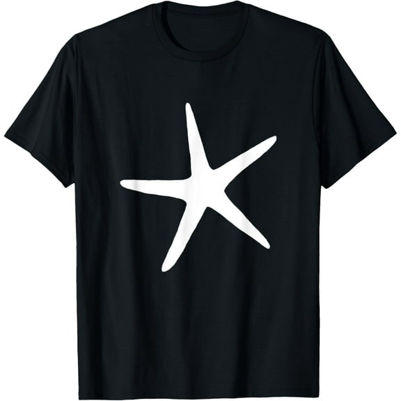Starfish Nautical Beach Women Girls White Starfish T-Shirt