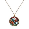 thumbnail image 1 of Starfish Necklace Personalized Custom Photo Round Pendant Adjustable Stainless Steel Necklaces with Gift Box for Men Women Mothers Valentine's Jewelry Gift, 1 of 1