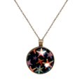 thumbnail image 1 of Starfish Necklace Personalized Custom Photo Round Pendant Adjustable Stainless Steel Necklaces with Gift Box for Men Women Mothers Valentine's Jewelry Gift, 1 of 1