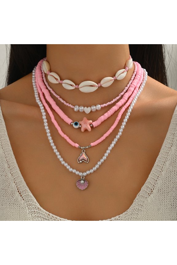 Starfish Necklaces for Women Cutecore Preppy Aesthetic Stuff Accessories Beach Summer Boho Ocean