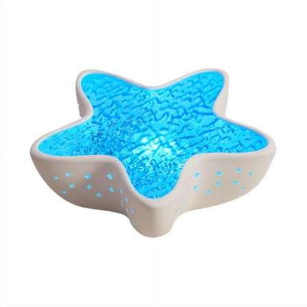 Starfish Ocean Projection Lamp, 7 Colors Romantic Water Ripple Night Light, Ocean Wave Projector for Relaxation, Ideal Mood Lighting for Bedrooms, Meditation