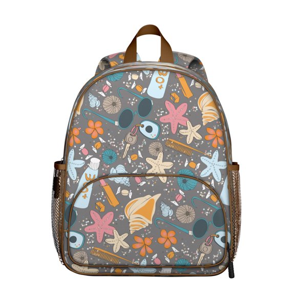 Starfish Ocean-Themed Ergonomic School Backpack - Waterproof & Breathable Student Daypack with Spine-Friendly Design