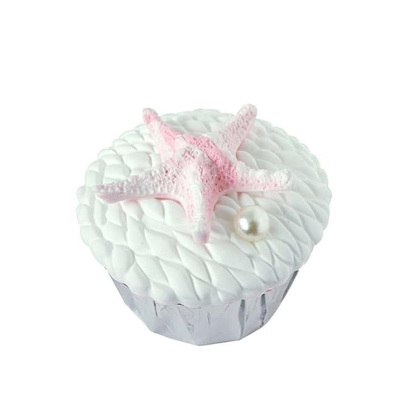 Starfish Pattern Fake Cupcake Inedible Artificial Display Props Cake Model