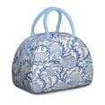 thumbnail image 1 of Starfish Pattern Meal Containers: Ocean Life Lunch Box & Cooler Tote Bag, Insulated Reusable Leakproof for Work Office Travel, Soft with Pockets, 1 of 4