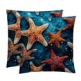 thumbnail image 1 of Starfish Pillow Covers - Set of 2 - 16x16, 18x18, 20x20 Inches - Unique Patterns for Various Occasions - Decorative Throw Pillowcases for Home Decor, 1 of 6