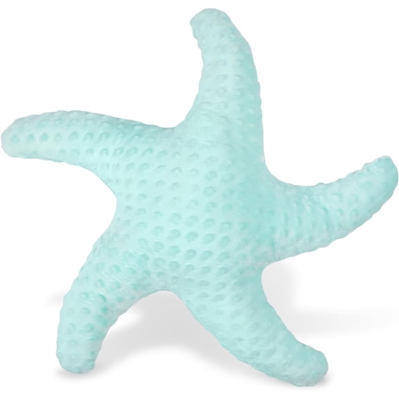 Starfish Pillow for Couch and Bed, Coastal Decor Throw Pillow, Ocean Beach Theme Accent Pillow for Living RoomAqua