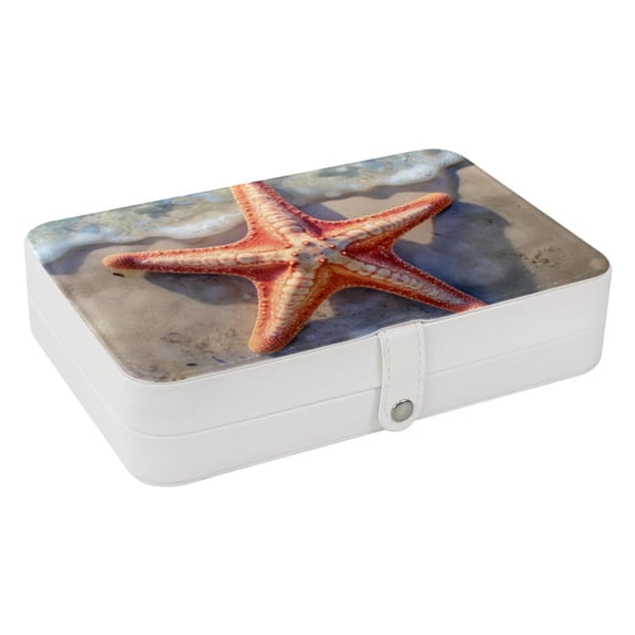 Starfish Portable PU Leather Necklace Holder with Removable Compartment - Jewelry Stand, Jewelry Boxes, Jewelry Organizer