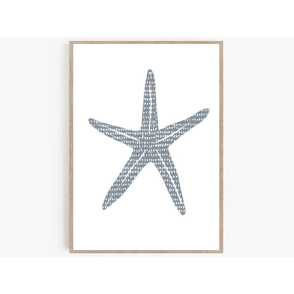 Starfish Print, Starfish Wall Art, Beach Prints, Beach Nursery Decor, Modern Coastal Art, Coastal Nursery Print, Beach House Art, Poster Decor, Size 8x12 UNFFRAMED F03.1.8l291