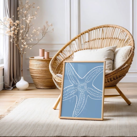 Starfish Print // starfish wall art, trendy coastal wall art, beachy prints, coastal wall art, beach house decor, WALL ART Unframed Paper Print