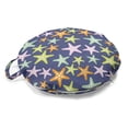thumbnail image 1 of Starfish Round Floor Cushion with Handle, Continuous Colorful Irregular Design Underwater Creatures Art, Decorative Pillow for Living Room & Dorms, 18" Round, Multicolor, by Ambesonne, 1 of 4