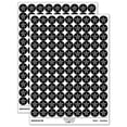 thumbnail image 1 of Starfish Sea Star 200+ Round Stickers - Black - Matte Finish - 0.50" Size, 1 of 3