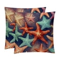 thumbnail image 1 of Starfish Set of 2 Velvet Throw Pillow Covers Inserts with 16x16, 18x18, 20x20 Inches Chair Pillow Covers - Unique Patterns for Throw Pillows for Various Occasions, 1 of 6