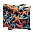 thumbnail image 1 of Starfish Set of 2 Velvet Throw Pillow Covers Inserts with 16x16, 18x18, 20x20 Inches Chair Pillow Covers - Unique Patterns for Throw Pillows for Various Occasions, 1 of 6