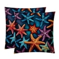 thumbnail image 1 of Starfish Set with Unique CoversPatterns - 2 Pack Decorative Pillows for Bed - Includes Pillow Inserts - Available in 16x16, 18x18, 20x20 Inches for Any Occasion, 1 of 6