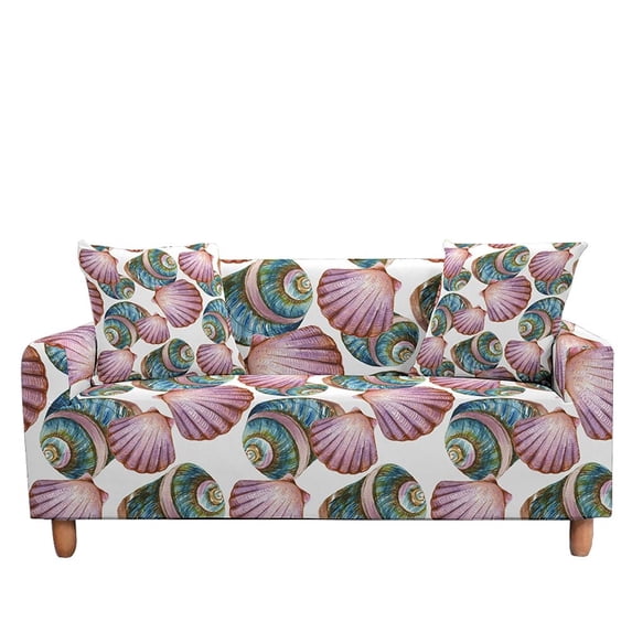 Starfish Shell Stretch Sofa Cover for Living Room Sectional Couch Cover Elastic Armchair Slipcovers LoveSeat 2/3 Seater Cover