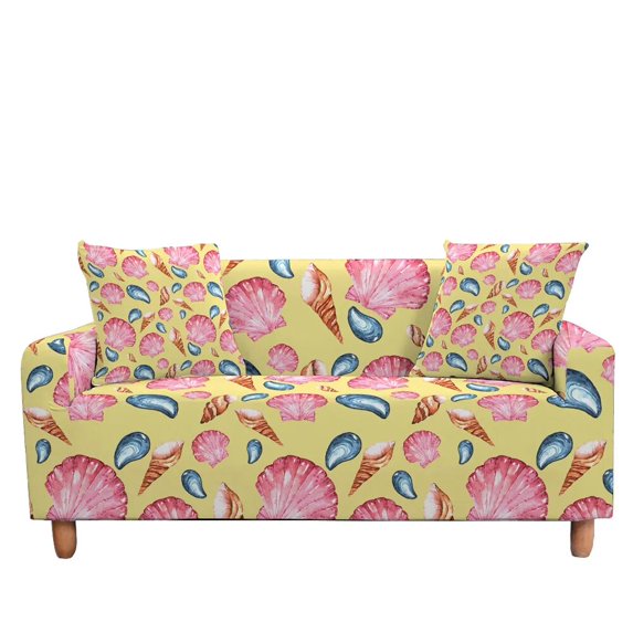 Starfish Shell Stretch Sofa Cover for Living Room Sectional Couch Cover Elastic Armchair Slipcovers LoveSeat 2/3 Seater Cover