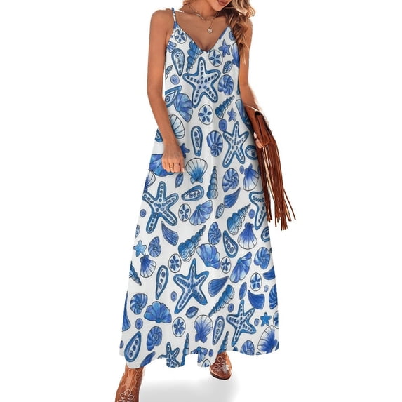 Starfish Sleeveless Dress Loose Women's Dress Dresses Luxury Evening Dresses