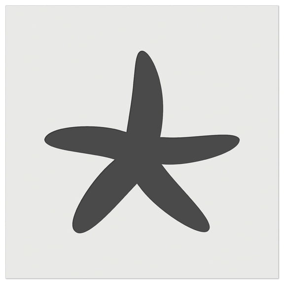 Starfish Solid Tropical Beach DIY Cookie Wall Craft Stencil - 3.5 Inch