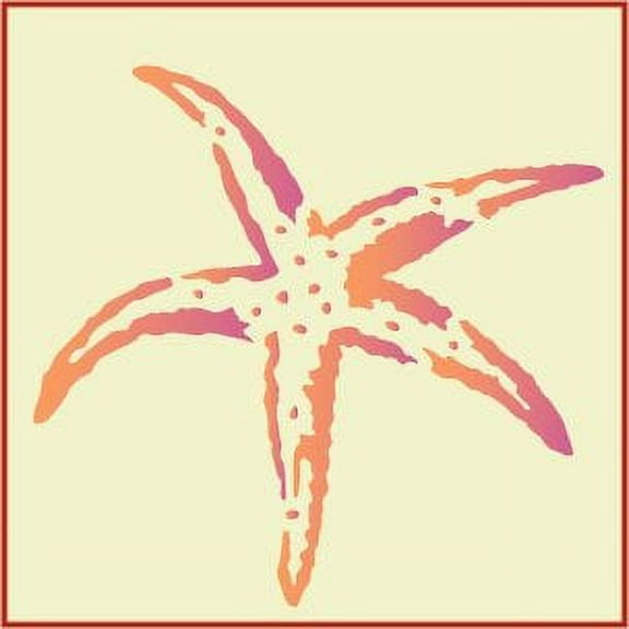 Starfish Stencil - Sea Ocean Creatures Marine Animals Mylar Stencils Drawing Painting Template Wall Stencil Reusable DIY Crafts - The Artful Stencil