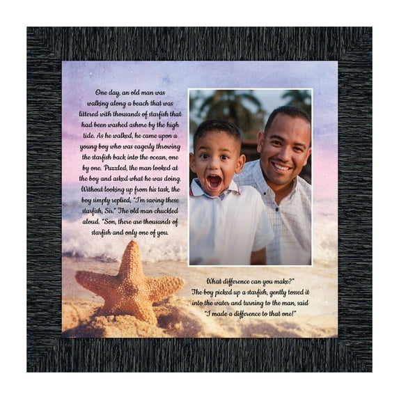 The Starfish Story Teacher Gift, The Legend of the Starfish Wall Decor, Thank You Gifts or Encouragement Gifts, Thinking of You Gifts, Add to Your Thank You Gift Basket, Framed Home Decor, 6396CH