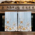 thumbnail image 1 of Starfish Summer Beach Kitchen Towels Set of 3, Coastal Ocean Wooden Sea Shell Absorbent Dish Towels for Kitchen, Microfiber Hand Towel, Quick Drying Tea Towel for Cleaning Decorative Dishcloths, 1 of 7