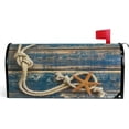 thumbnail image 1 of Starfish Summer Mailbox Covers Magnetic Old Wooden Mailbox Cover Large Size 25.5" X 21" Retro Wood Texture Mailbox Wraps Post Letter Box Cover Home Garden Decorations, 1 of 6