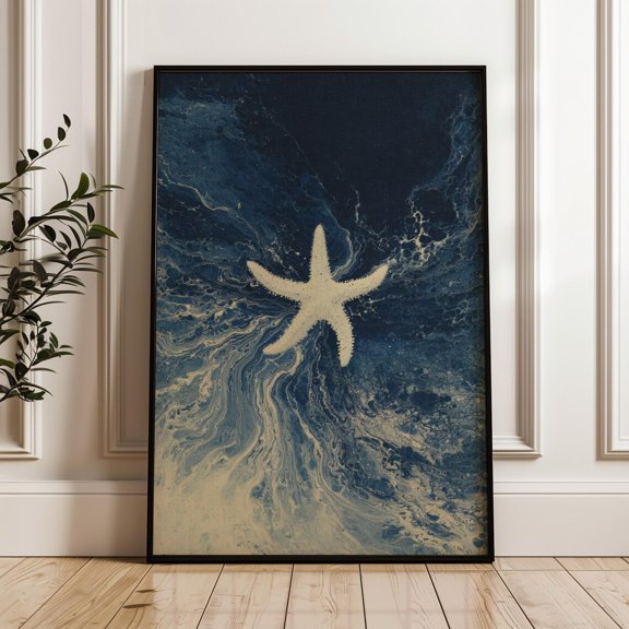 Starfish Surreal Ocean Poster