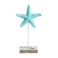 thumbnail image 1 of Starfish Tabletop Ornament Nautical Beach Style Decor With Base Style A for Table Shelf Cabinet and Coastal Room Decor, 1 of 7