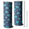 thumbnail image 1 of Starfish Travel Coffee Mug with Lid Straw Vacuum Insulated Cup 20oz Tumbler for Spring Summer, 1 of 7